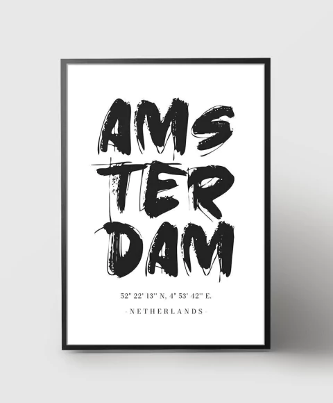 Cuadro Amsterdam Coordenadas