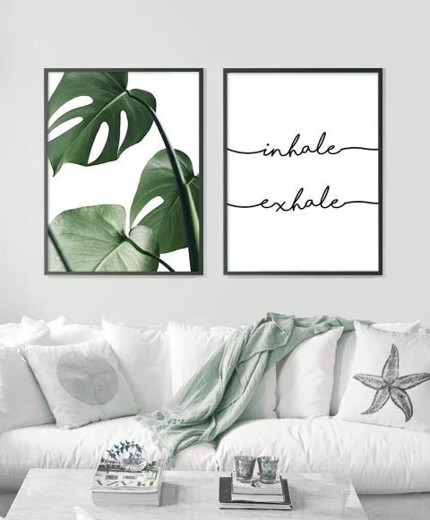 SET x 2 - Monstera Leaf + Inhale Exhale