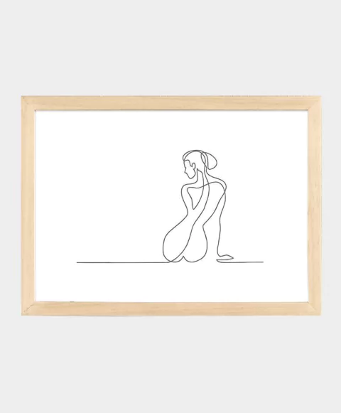 Cuadro Naked Woman #1 White