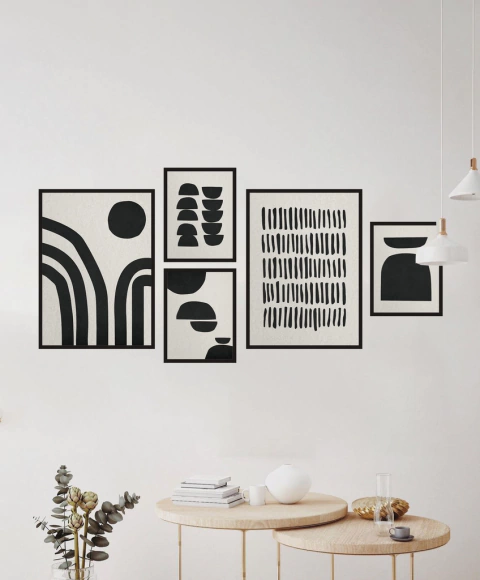 Set x5 "Abstract Dark"