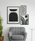 Set x3 Abstract Dark #3010
