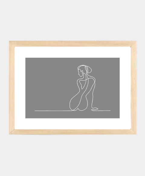 Cuadro Naked Woman #1 Grey