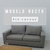 Funda sillon lineas rectas - Tusor Grafito - Matiti Deco