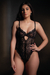Body Arrebol Sinergia Negro con Lurex - comprar online