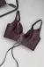 Bustier Infrarrojo Cuero Bordó Charol - comprar online