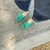 Clavel loafer in green cow suede on internet