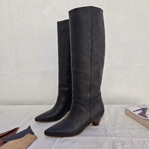 Bota Onix cuero negro
