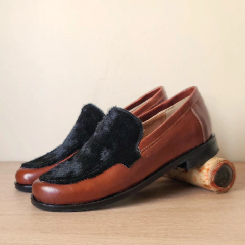 Mocasín Roma cuero marrón - comprar online