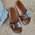 Sandalia birk Boho print leopardo
