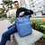 Mochila Liniers Azul Tramado en internet