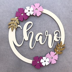 Cartel Circular flores