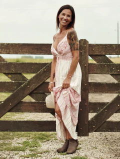 VESTIDO LARGO BOHO SAINT TROPEZ - Shanti Hippie Chic