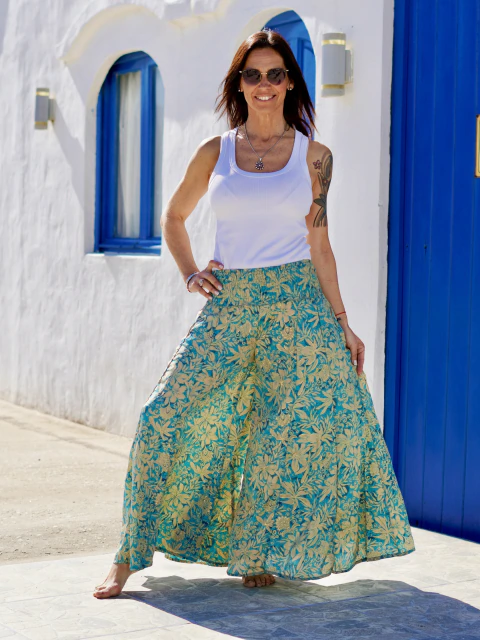 Pantalon Michelle Tonos Verdes