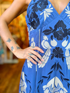Vestido Fanny azul - comprar online