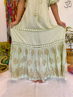 Vestido Boho CRETA VERDE - Shanti Hippie Chic