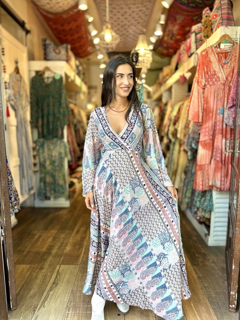 Vestido largo new gold tokio - comprar online