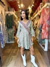 Vestido cruzado seda INES