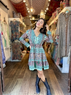 VESTIDO CORTO SEDA CARLA - comprar online