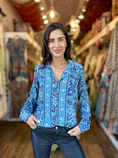 CAMISA SEDA LIRIOS - tienda online