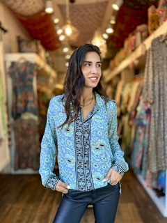CAMISA SEDA LIRIOS - tienda online