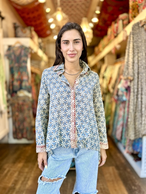 CAMISA ALGODÓN AGAPANTOS - comprar online