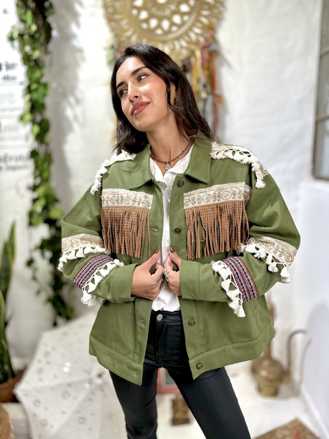Chaqueta Boho Green