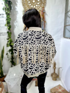 CHAQUETA BOHO BORDADA BLACK - comprar online
