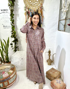 Vestido largo CAMISERO NALA - tienda online