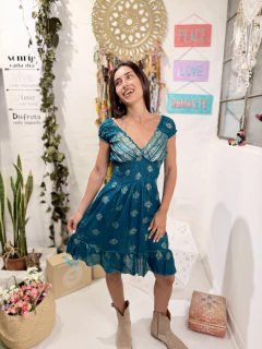 Imagen de Vestido Corto Begonia Algodon Lurex