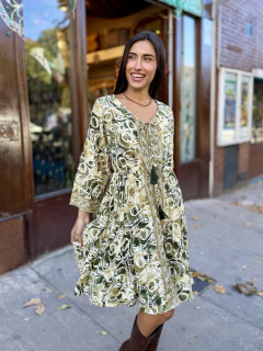 Vestido Corto Botones en internet