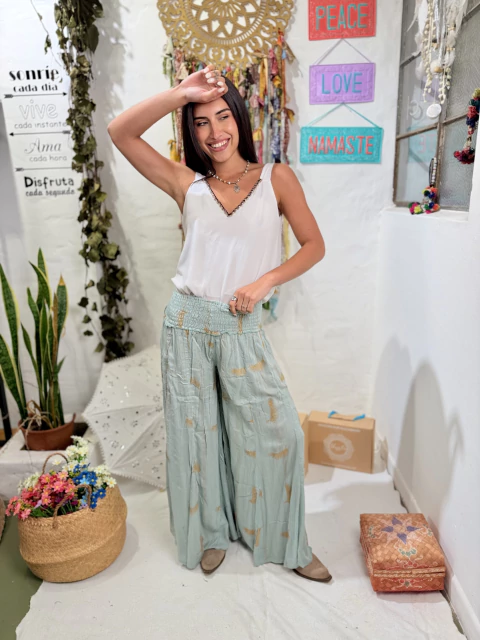 Pantalon Michelle algodon lurex
