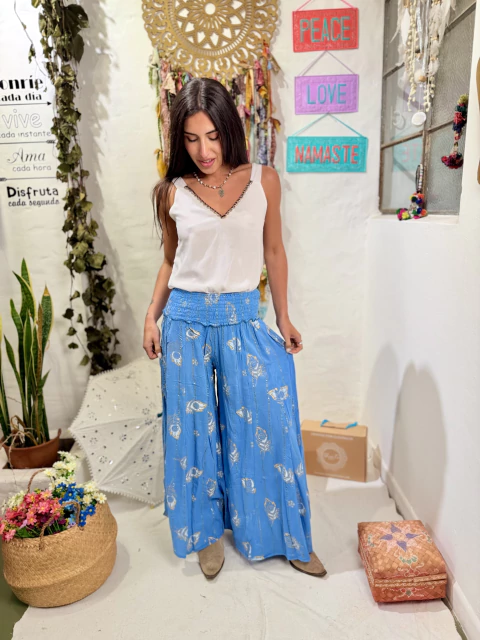 Pantalon Michelle algodon lurex - tienda online