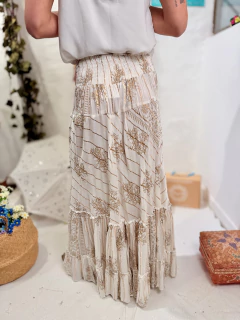 Falda Granada Algodon con Lurex