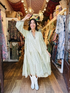 VESTIDO LARGO ALGODON ANALIA - Shanti Hippie Chic