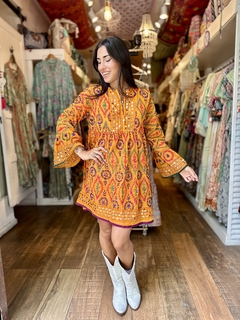 vestido corto duphata exclusivo - Shanti Hippie Chic