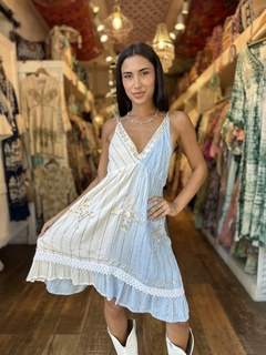 Vestido Corto lurex espejos
