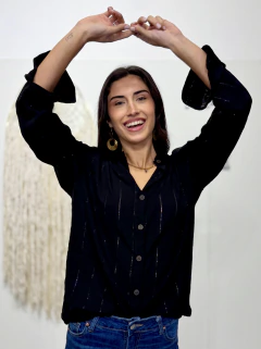 CAMISA FIORELLA Lurex - Shanti Hippie Chic