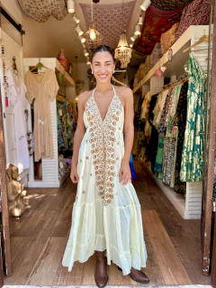 Vestido Largo White ona prem - Shanti Hippie Chic