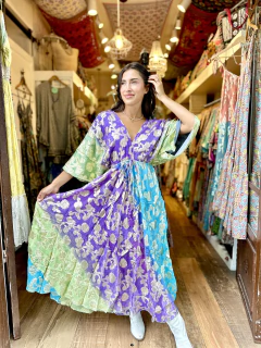 Vestido largo boho gloss mangas 1 - Shanti Hippie Chic