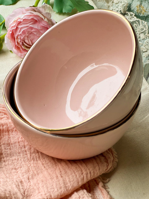 Cuenco Gold Rosa