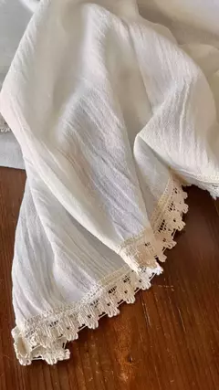 Mantel Carola gasa natural 2,40 x 1,50 mts - comprar online
