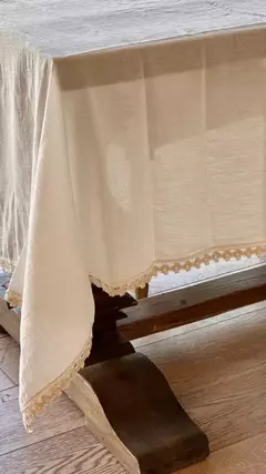 Mantel Carola gasa natural 3 mts - Cielo y Tierra