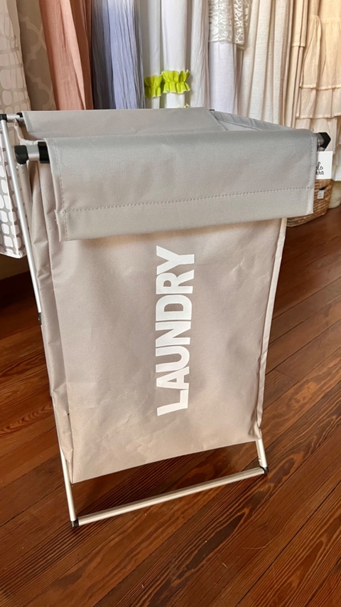 Cesto para ropa de aluminio