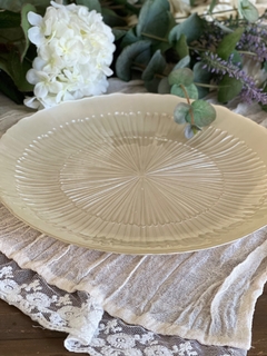 Plato de vidrio Selis Pearl