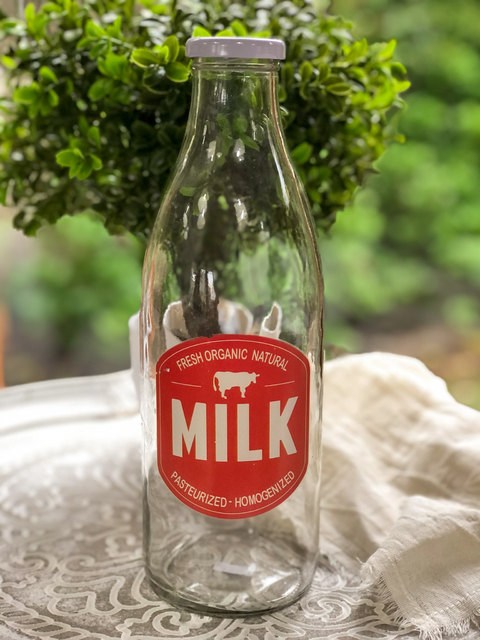 Botella de vidrio Milk