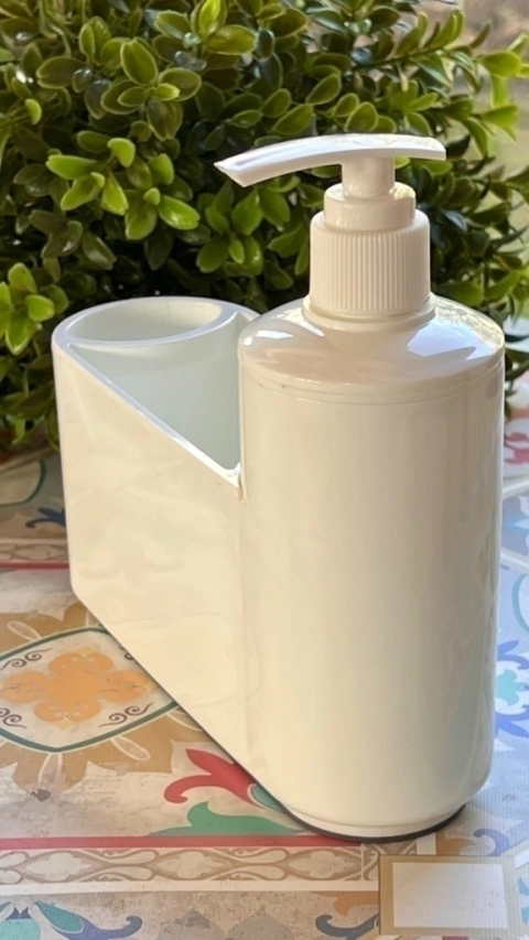 Dispenser jabón líquido blanco