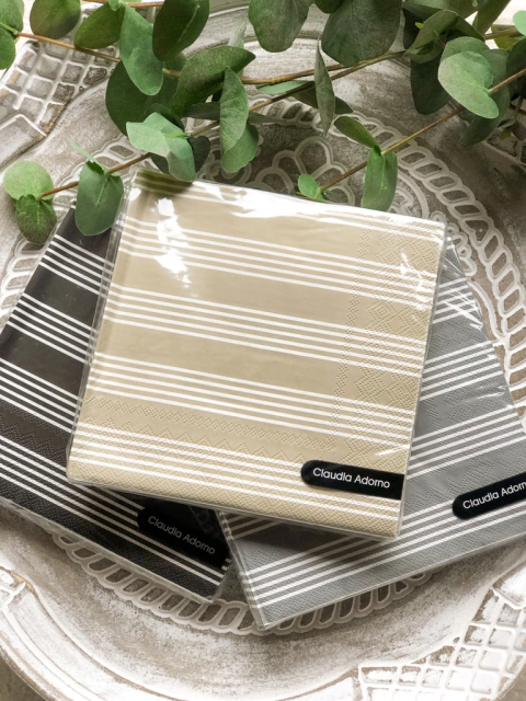 Servilleta de papel Pentagrama negra