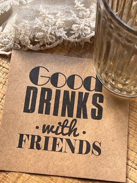 Posavasos Good Drinks With Friends