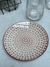 Plato postre Vichy red - comprar online