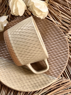 Set Taza y Plato Panal 200 ml